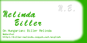 melinda biller business card